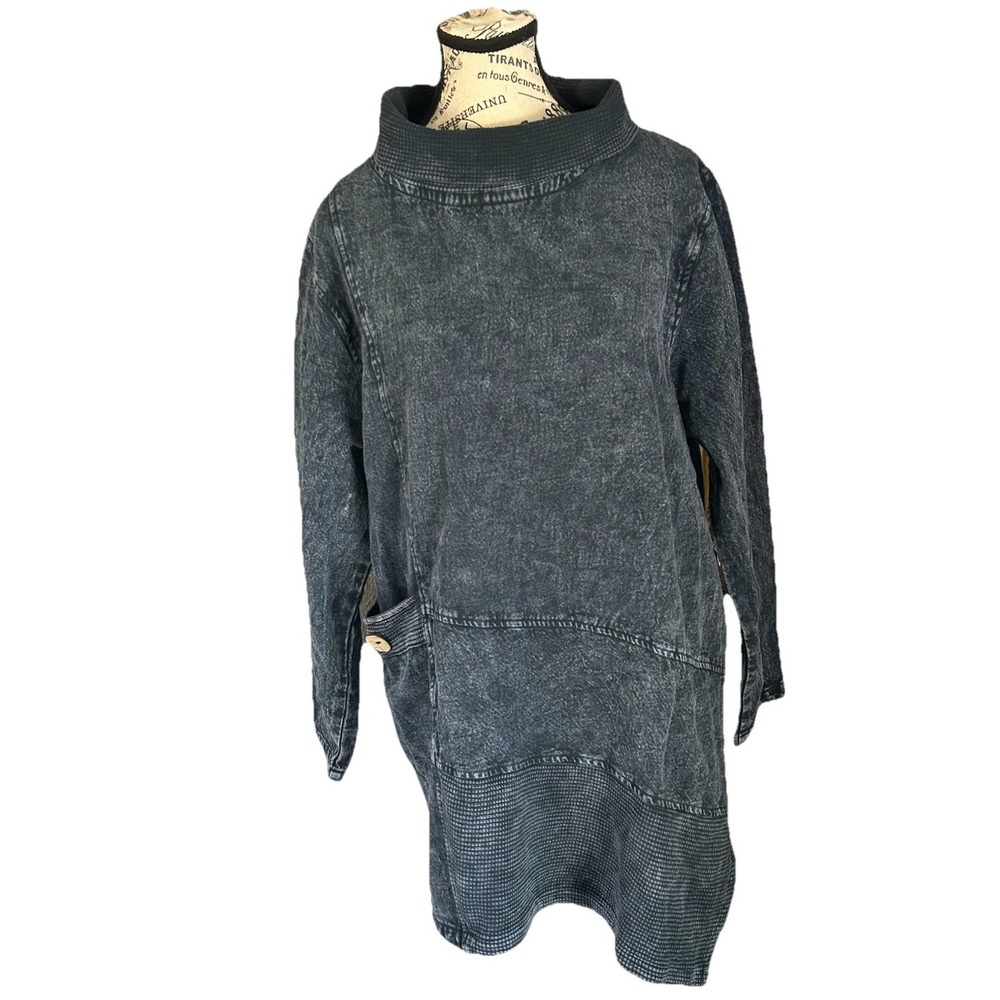 Vintage Sea Breeze Of California Cowl Neck Asymmetrical Pull Over Sweater USA